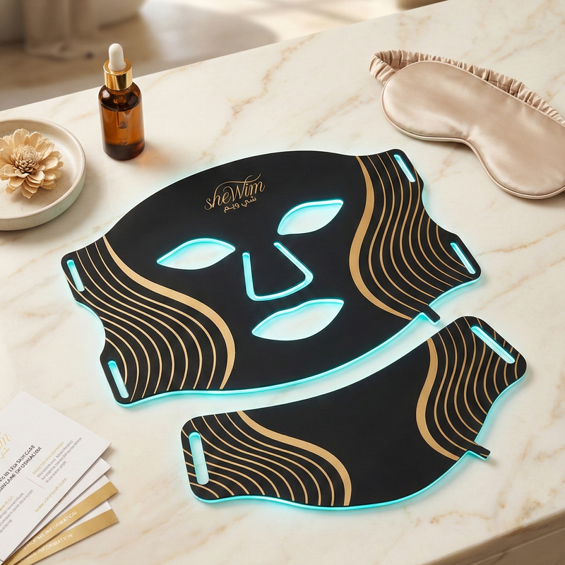 sheWim® LED-Maske für Gesicht & Hals