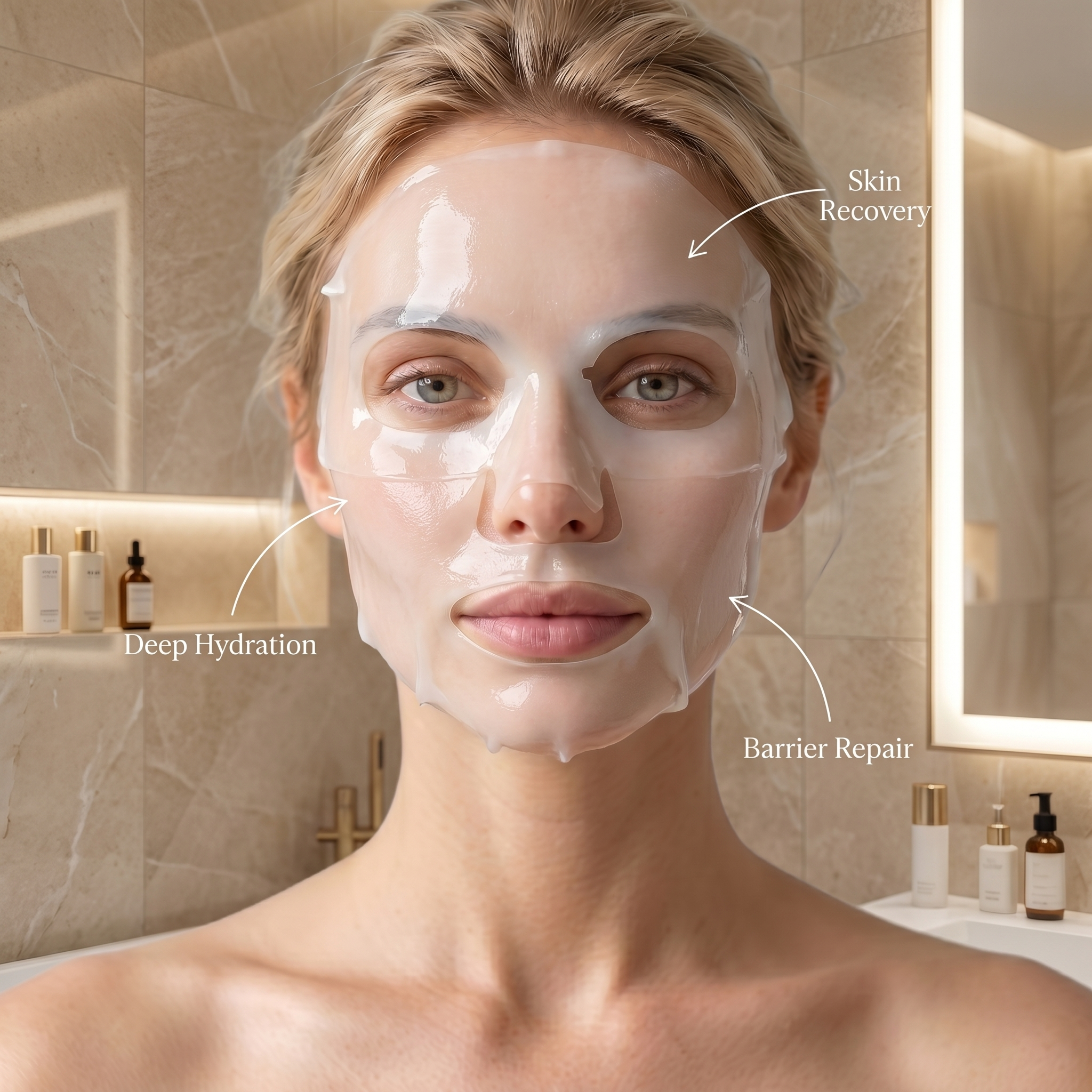 sheWim® Recovery Mask – Skin Repair & Hydration (set of 4)